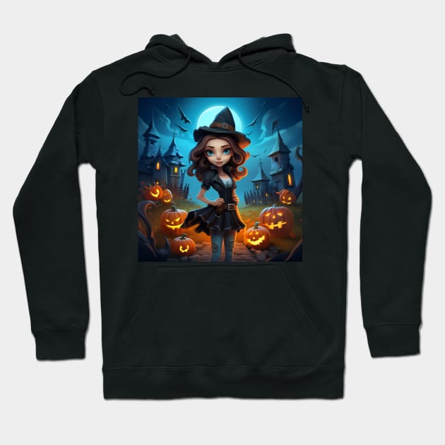 Halloween witch Hoodie by NumberOneEverything